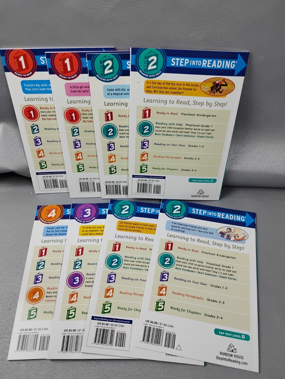 8 Reader Lot World of Reading Books Readers Level 1, 2, 3, 4 Free Shipping New