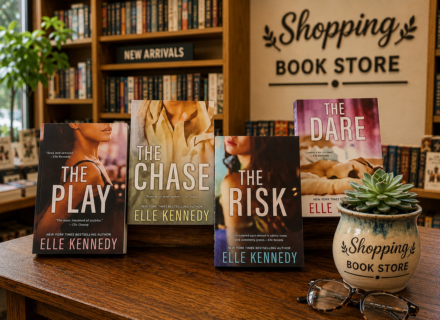 Briar U Series 4 Books Set : by Elle Kennedy Dare, Play, Chase, Risk PB