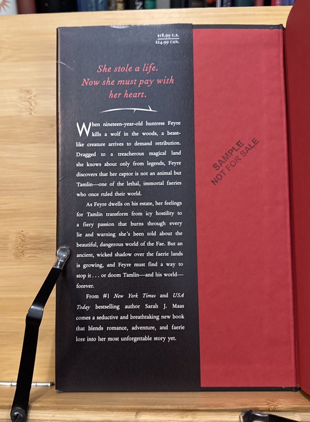 A Court of Thorns and Roses – Sarah J Maas, First Edition/5th Original Hardcover