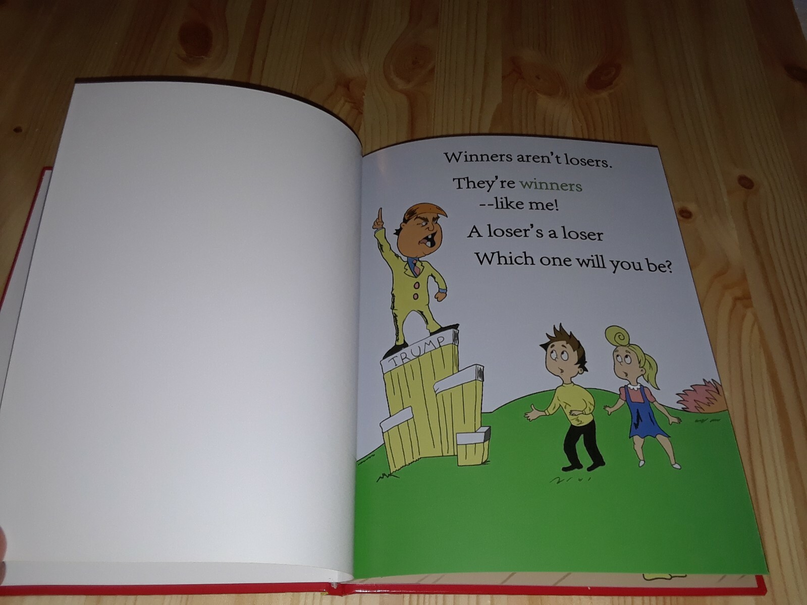 “Hardcover” Winners Aren’t Losers Children’s Book Donald Trump Jimmy Kimmel Maga