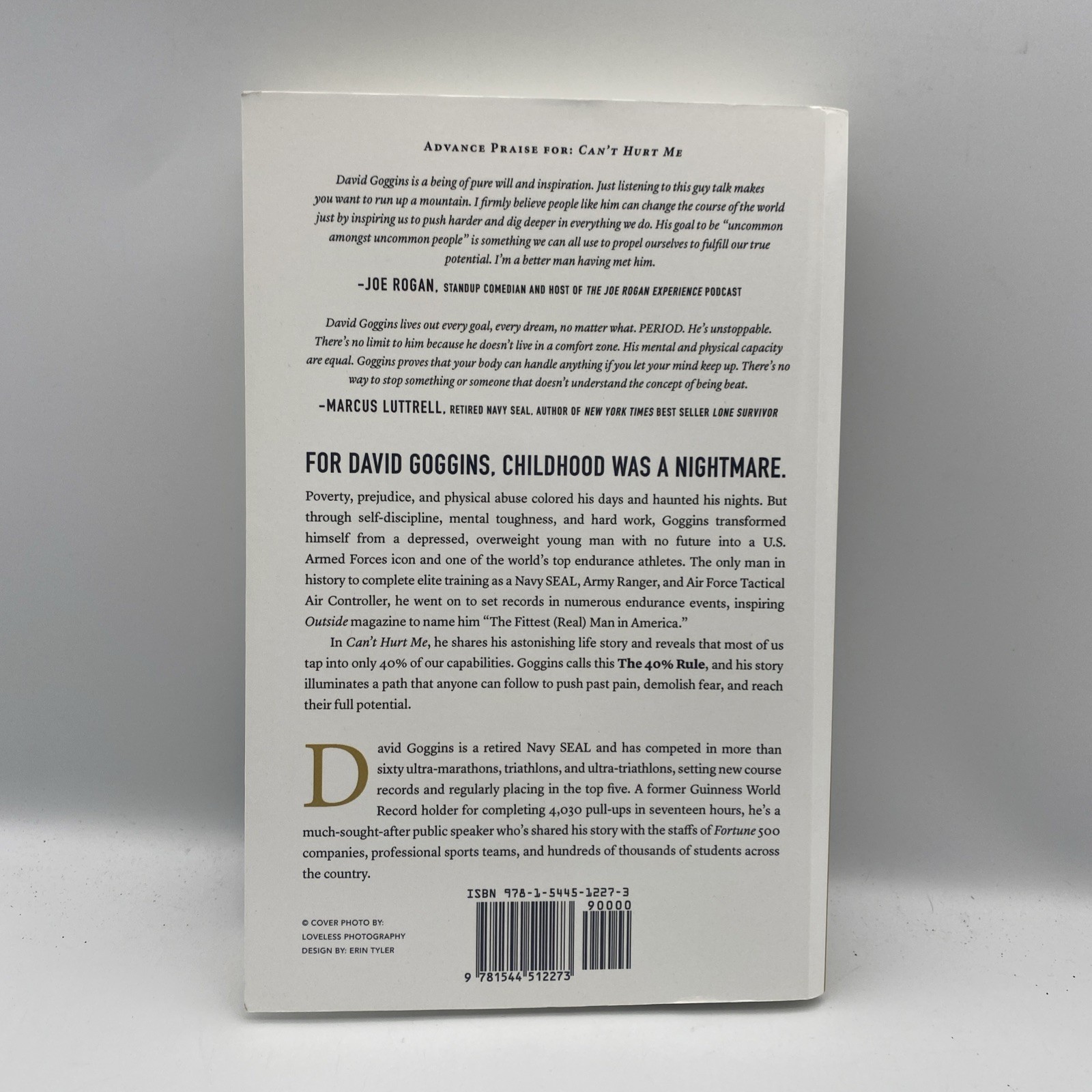 Can’t Hurt Me by David Goggins 2018 Paperback Master Your Mind and Defy the Odds