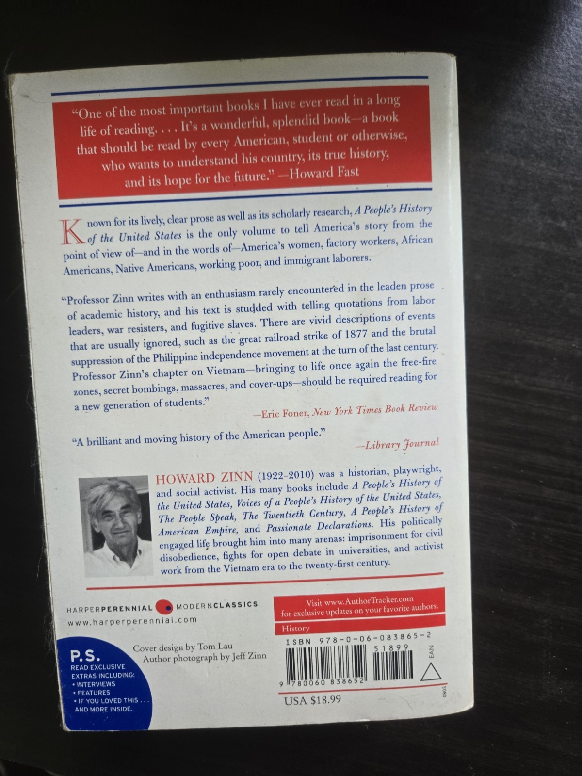 Harper Perennial A People’s History of the United States Zinn Paperback