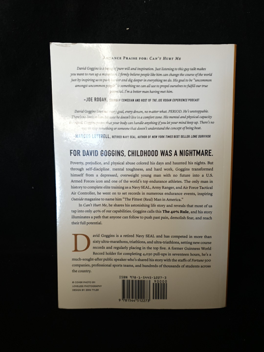Can’t Hurt Me by David Goggins Master Your Mind Defy the Odds Paperback NYT