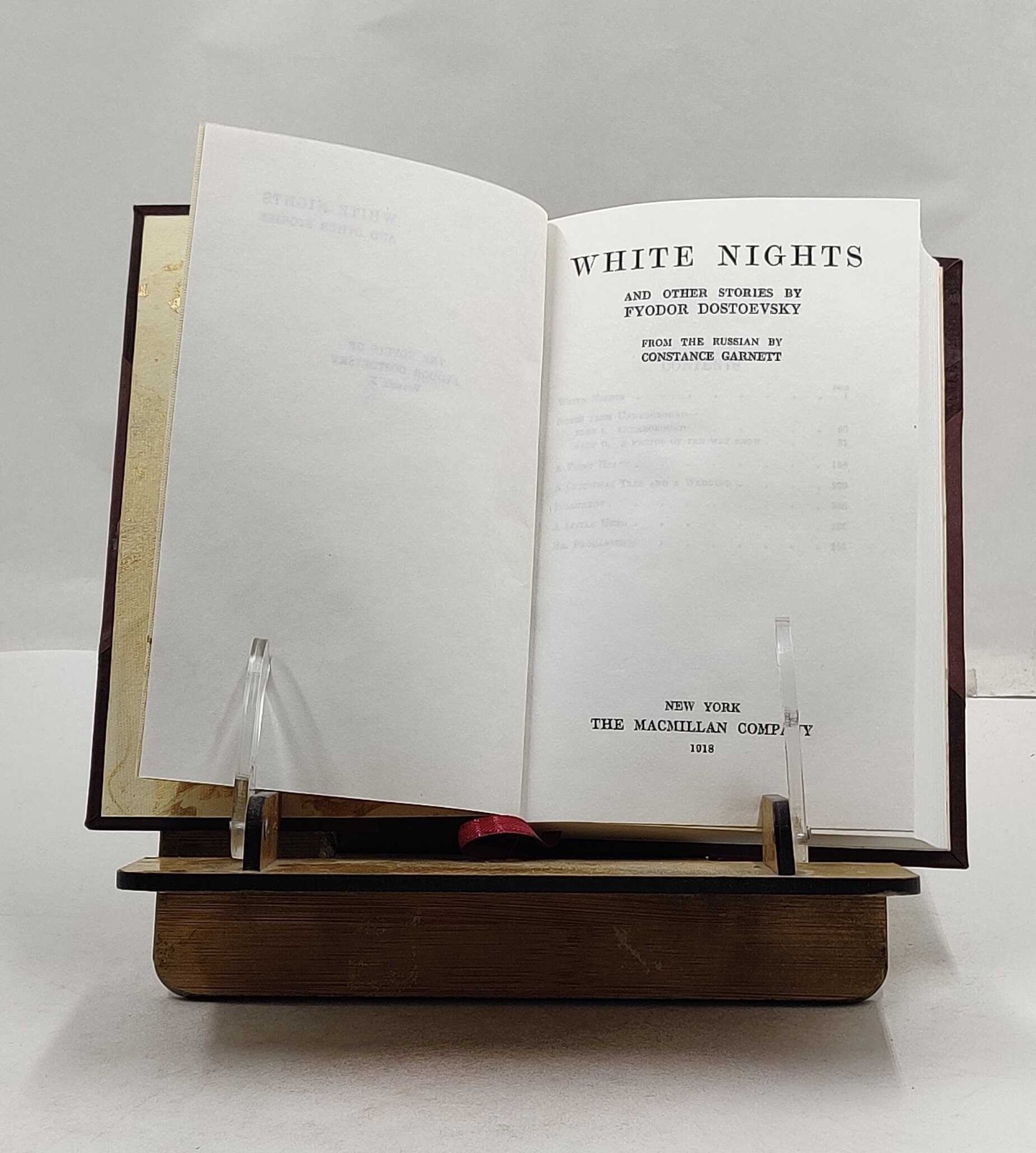 White nights, and other stories 1918 by Fyodor Dostoyevsky, Co [Leather Crafted]