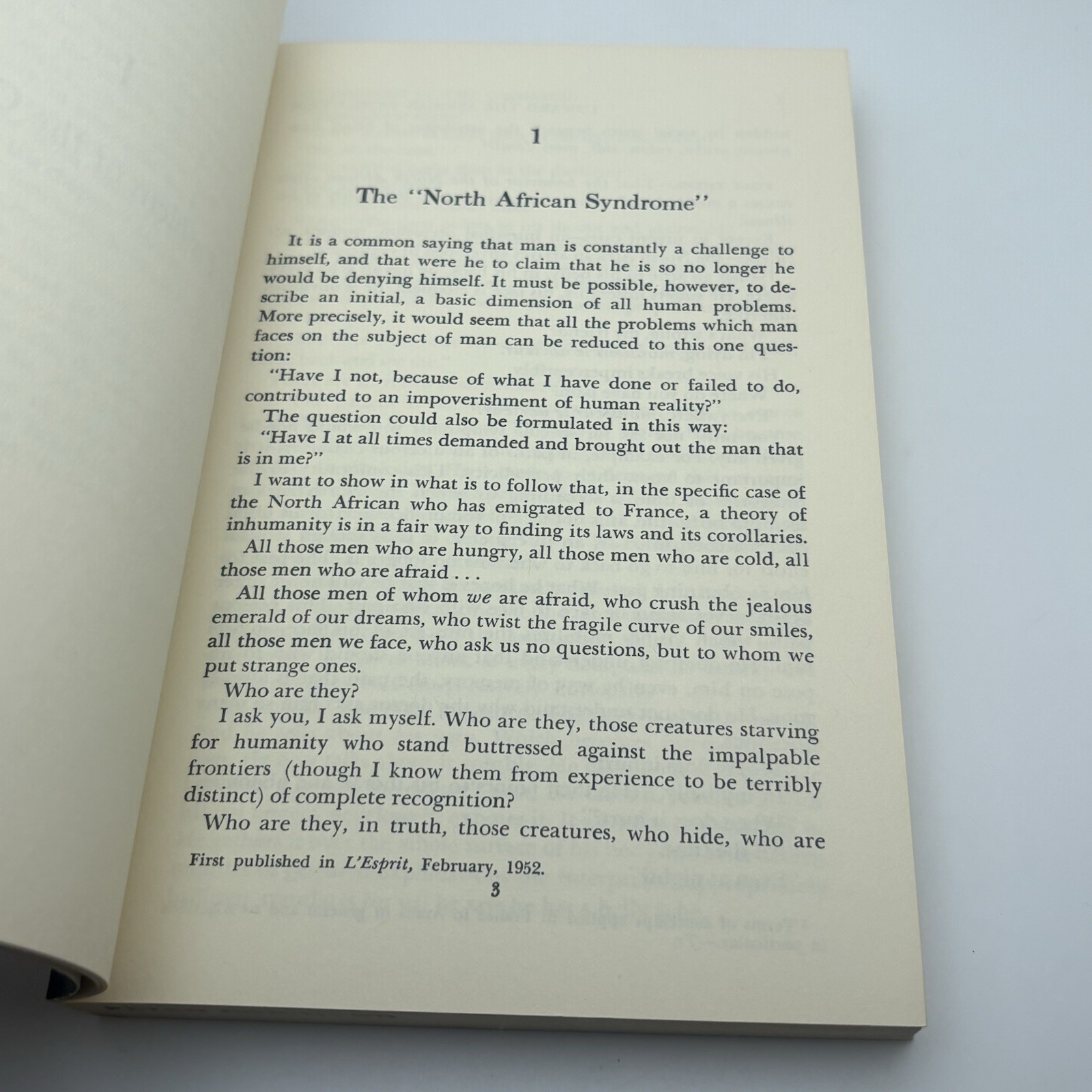 Toward the African Revolution – Frantz Fanon – 1967 Grove Press Rare PB VG