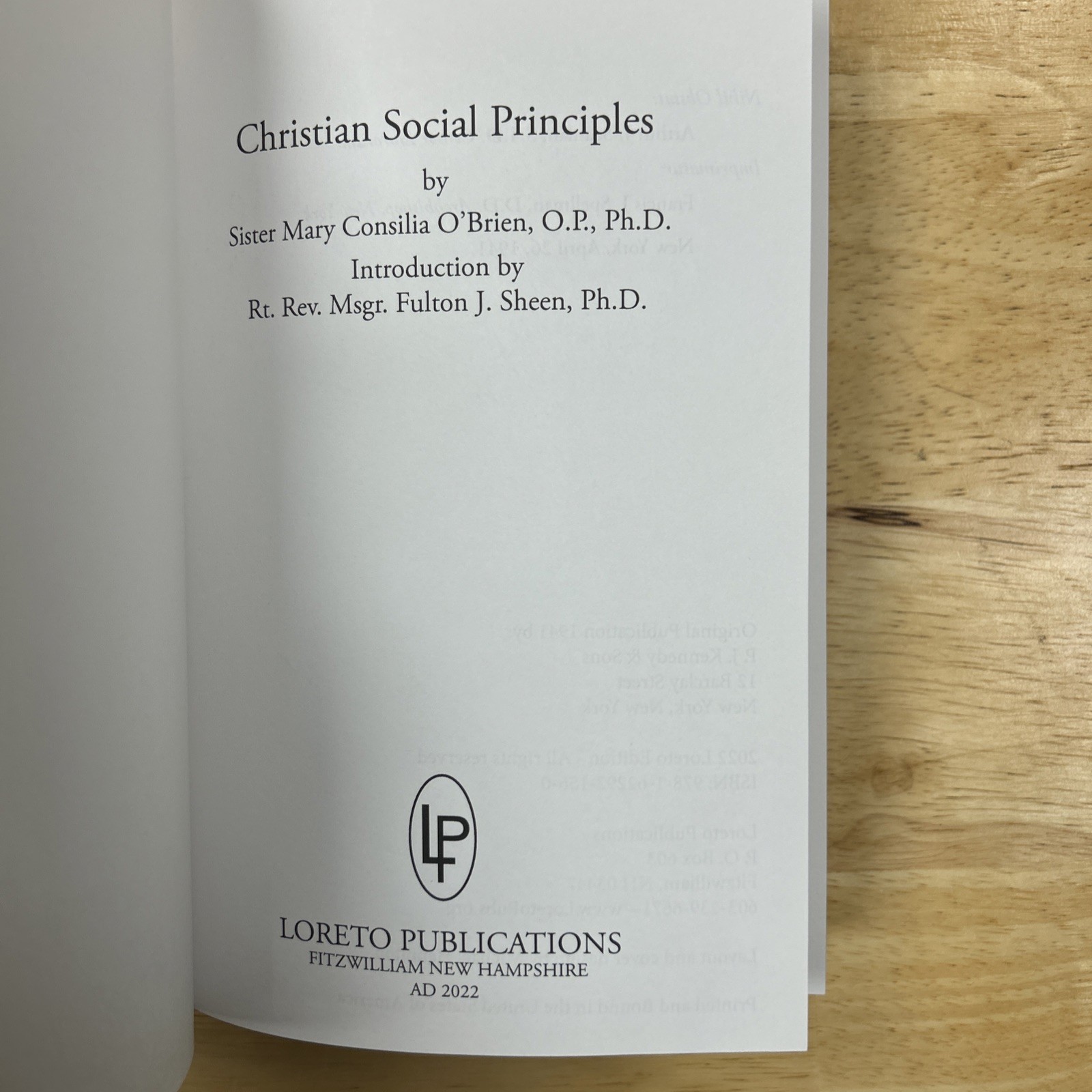 Christian Social Principles