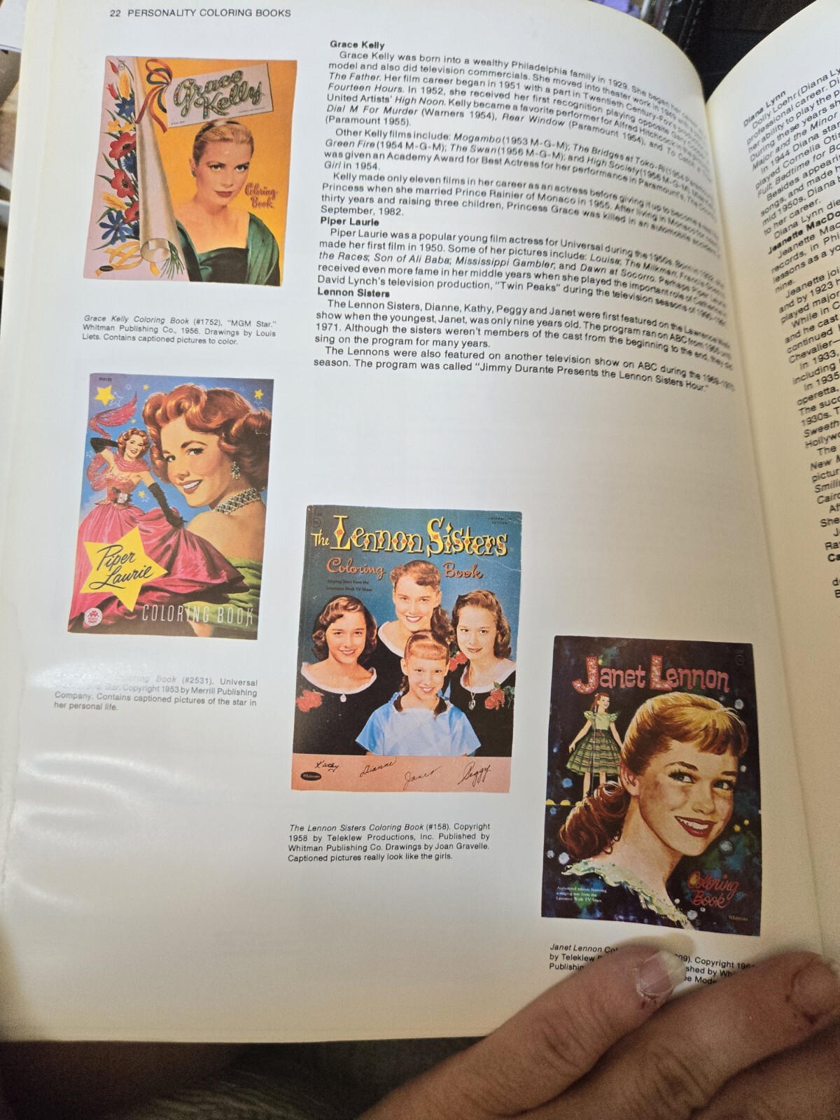 Collectible Coloring Books 1992 DIAN ZILLNER 126 pages color pics descriptions
