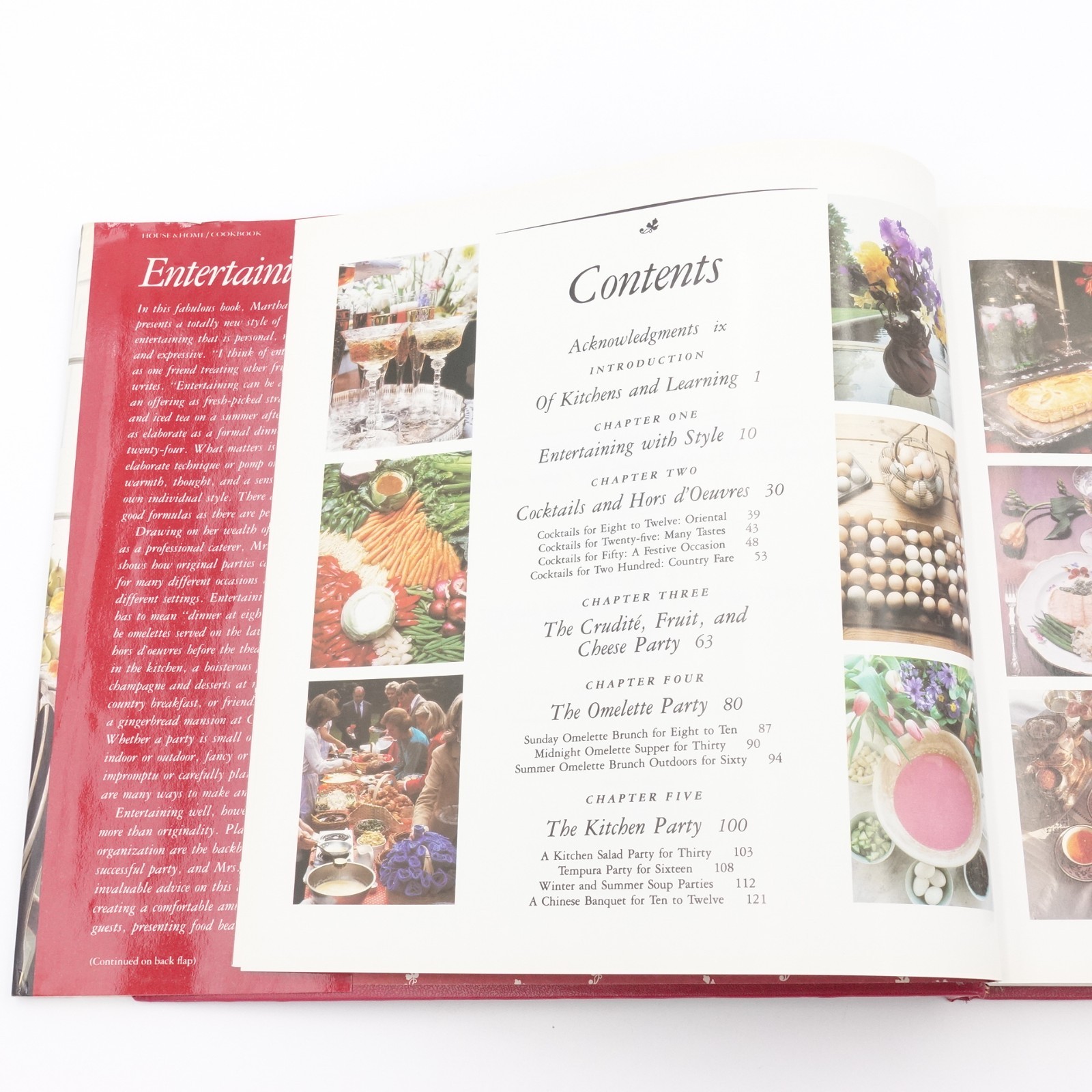 Entertaining by Martha Stewart 1982 1st Edition HB DJ 22nd Printing VGUC