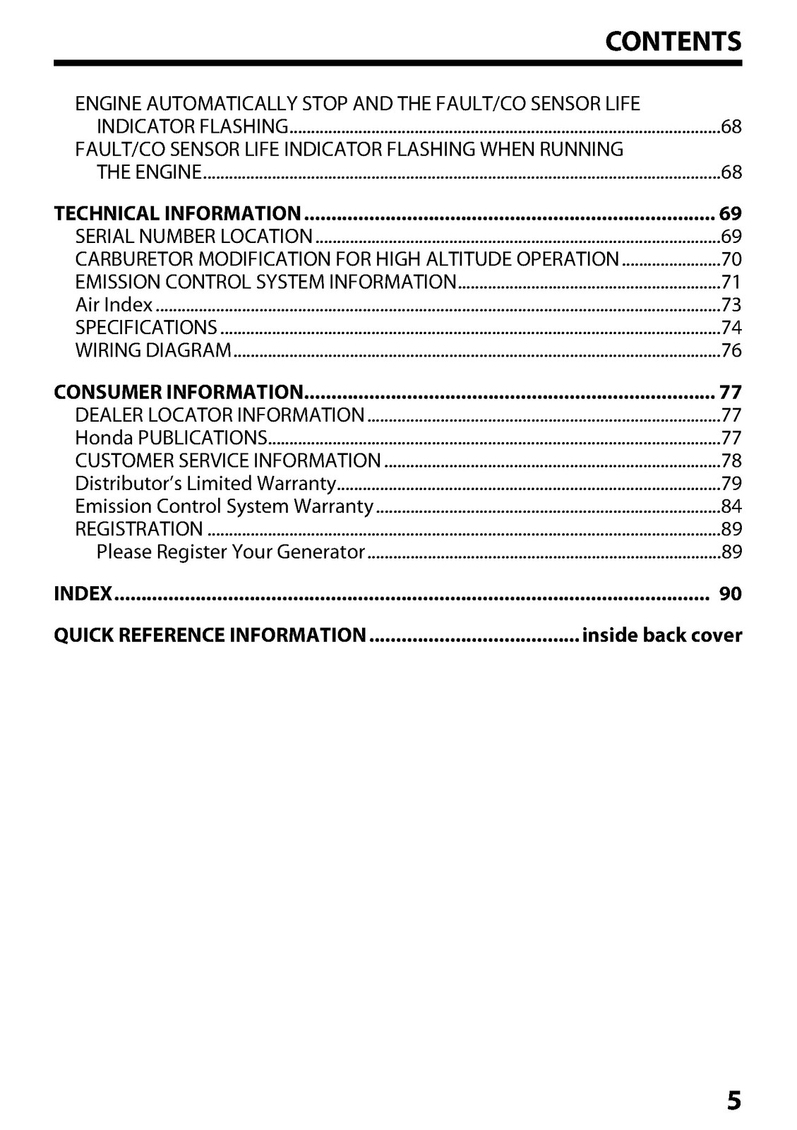 HONDA EU1000i Generator Owners Manual 2021 – STEEL WIRE BOUND – TOUGH COVERS
