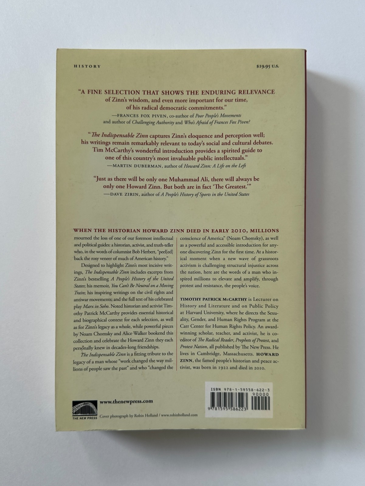HOWARD ZINN The Indispensable Zinn: Essential Writings | 2012 Paperback