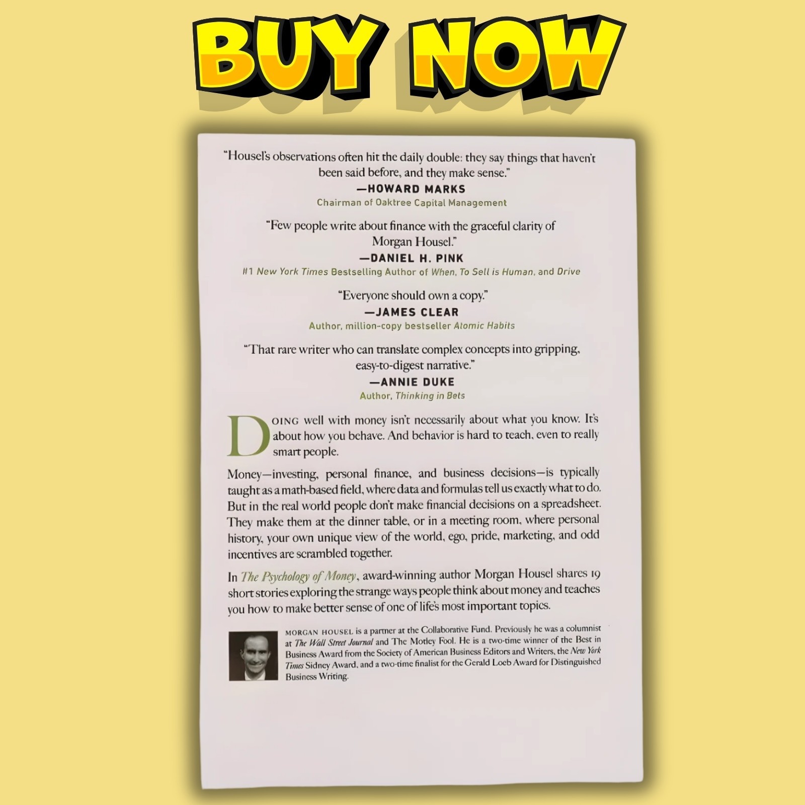 The Psychology of Money by Morgan Housel (paperback) FREE SHIPPING