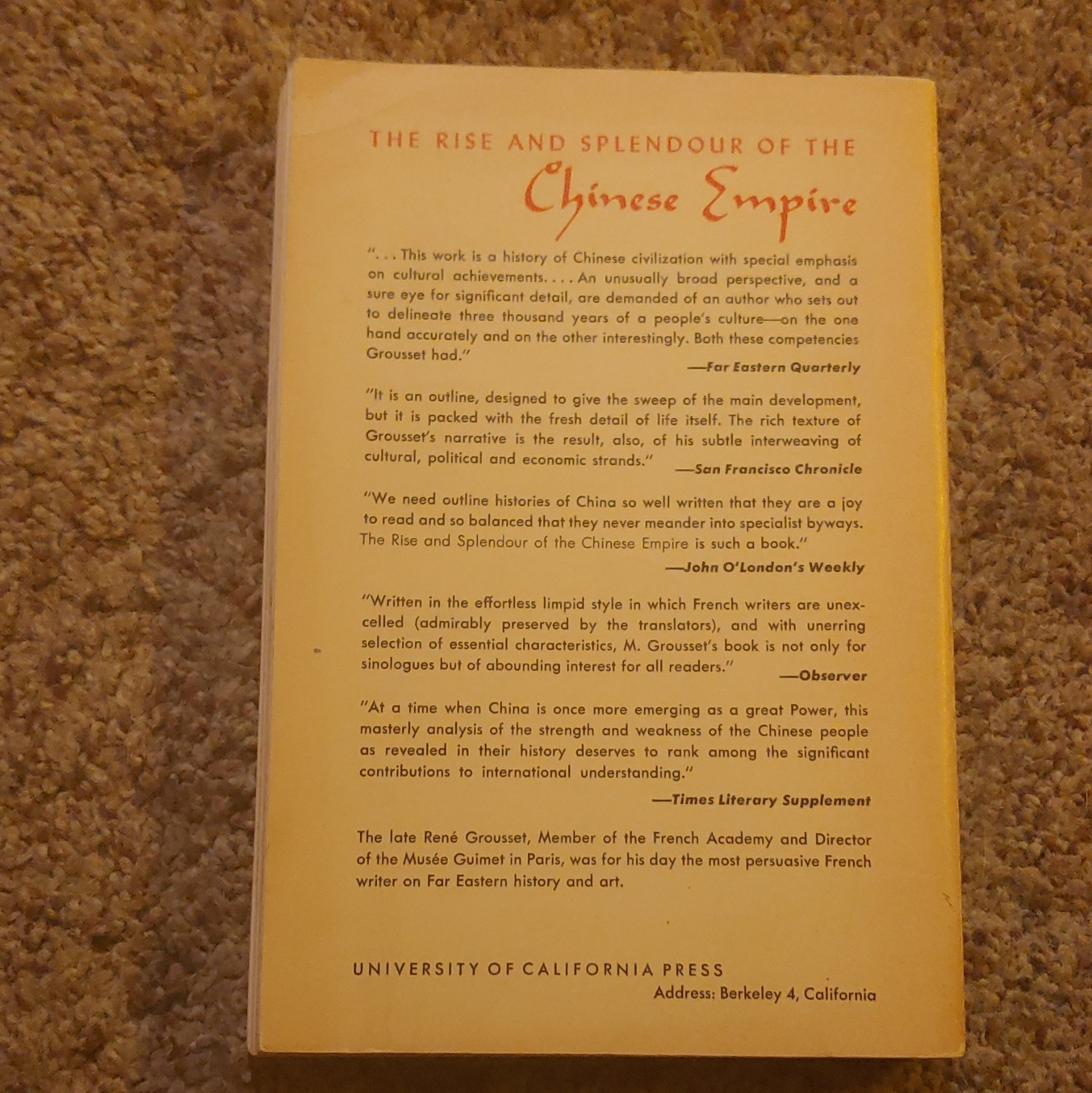 The Rise and Splendor of the Chinese Empire