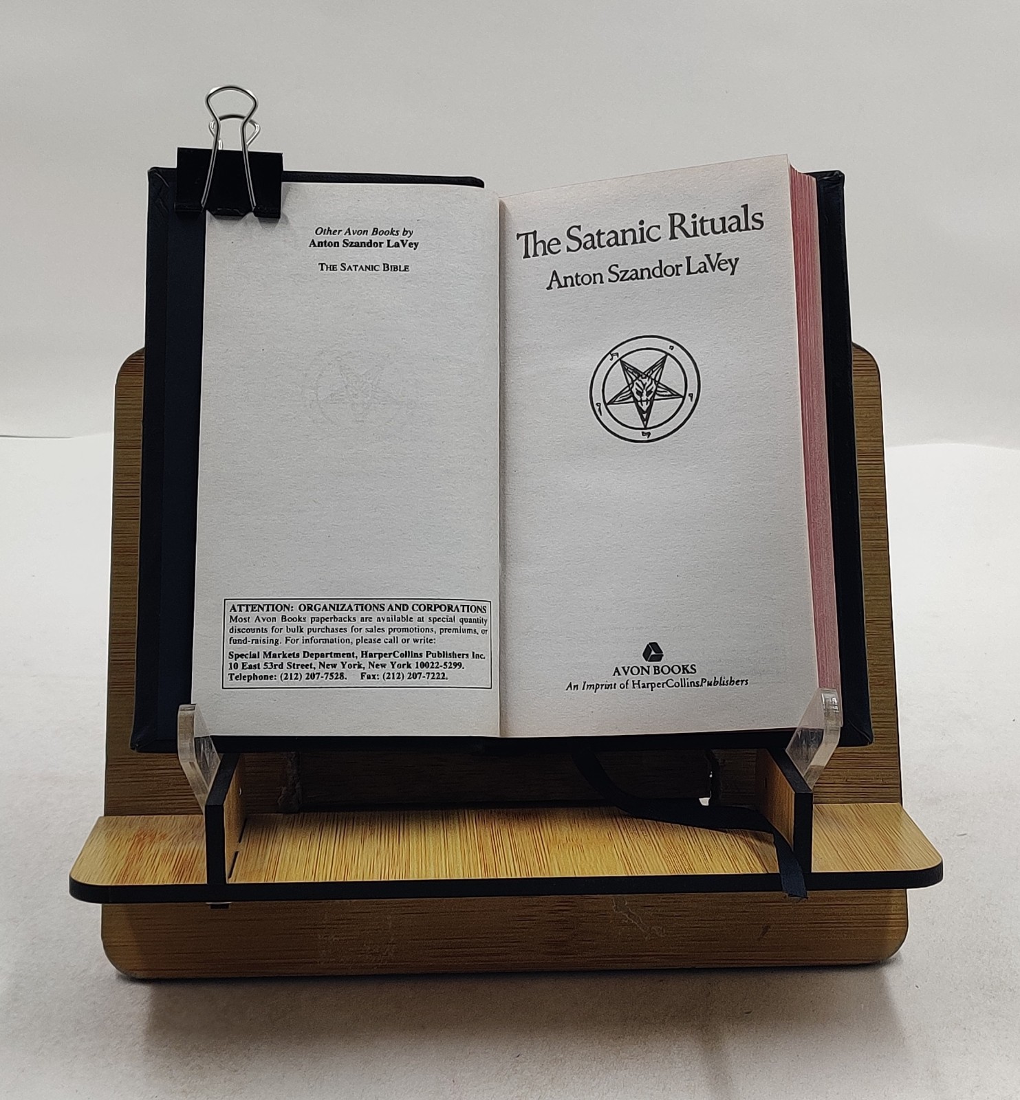 The Satanic Rituals: Companion to Satanic Bible by Anton La[Royal Leather Bound]