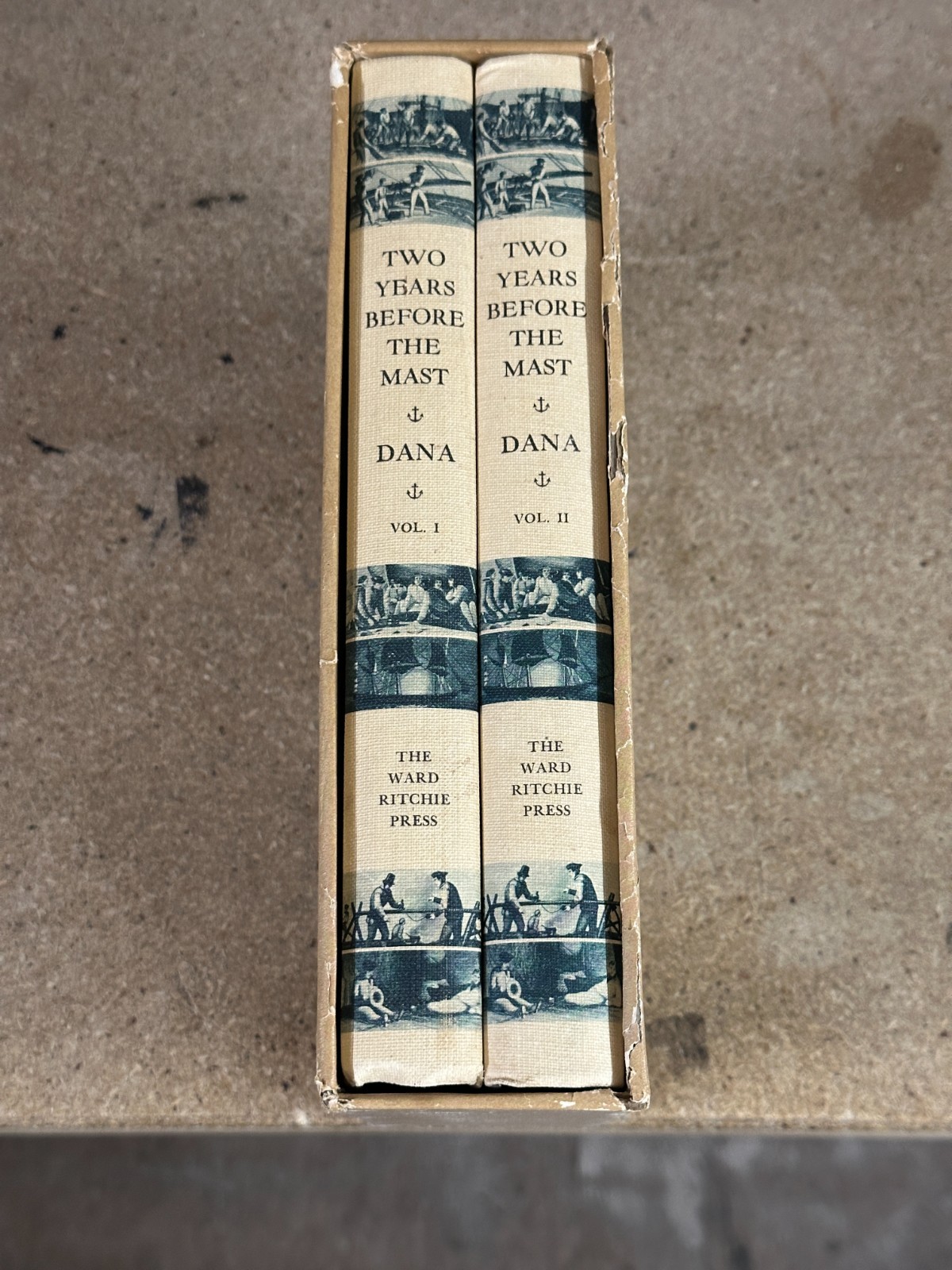 Richard Henry Dana, Jr. : Two Years Before The Mast Volume 1 & 2 – Very Good
