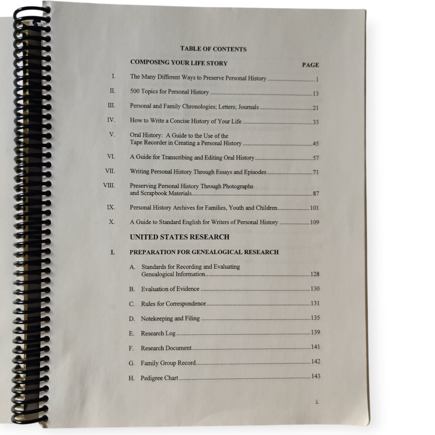 United States Genealogy Research Syllabus Elderhostel BYU
