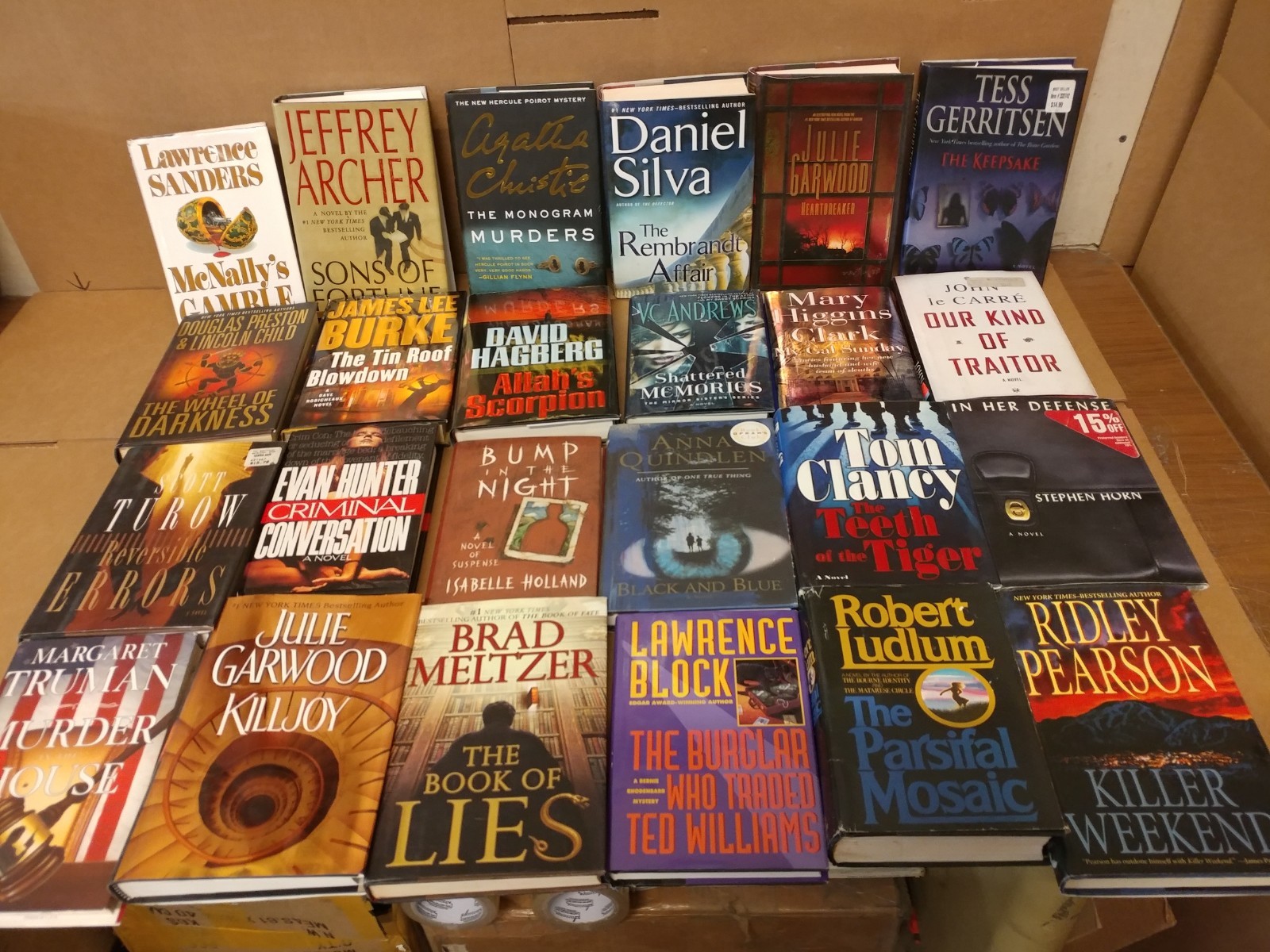 Lot of 10 Pounds Hardcover INSTANT COLLECTION GENERAL FICTION Book MIX GENRE SET