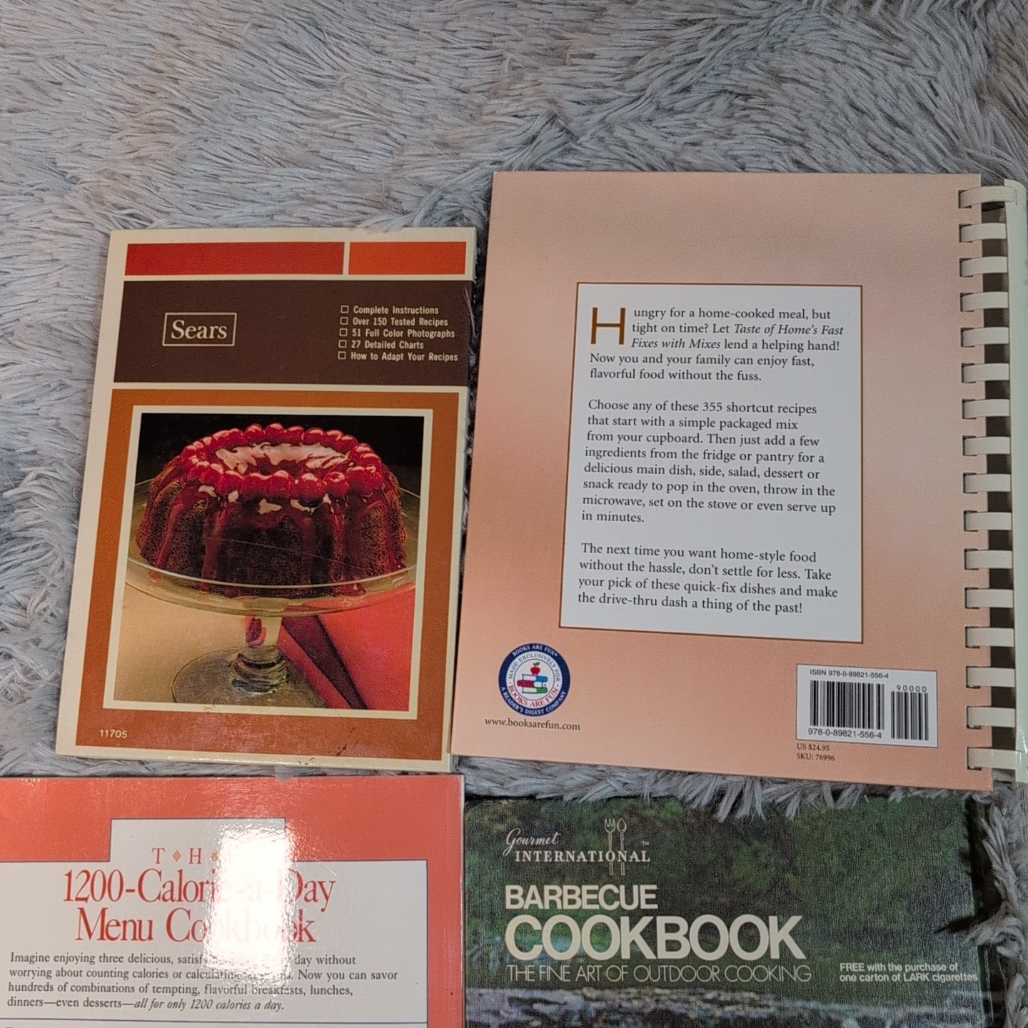 Lot Of 6 Cookbook Seafood Barbecue Deserts Breakfast Lunch Supper