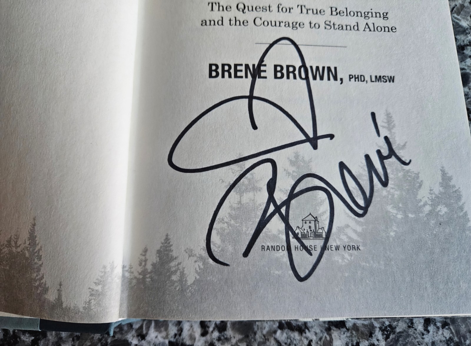 Autographed “Braving The Wilderness” By Brene Brown Hardcover