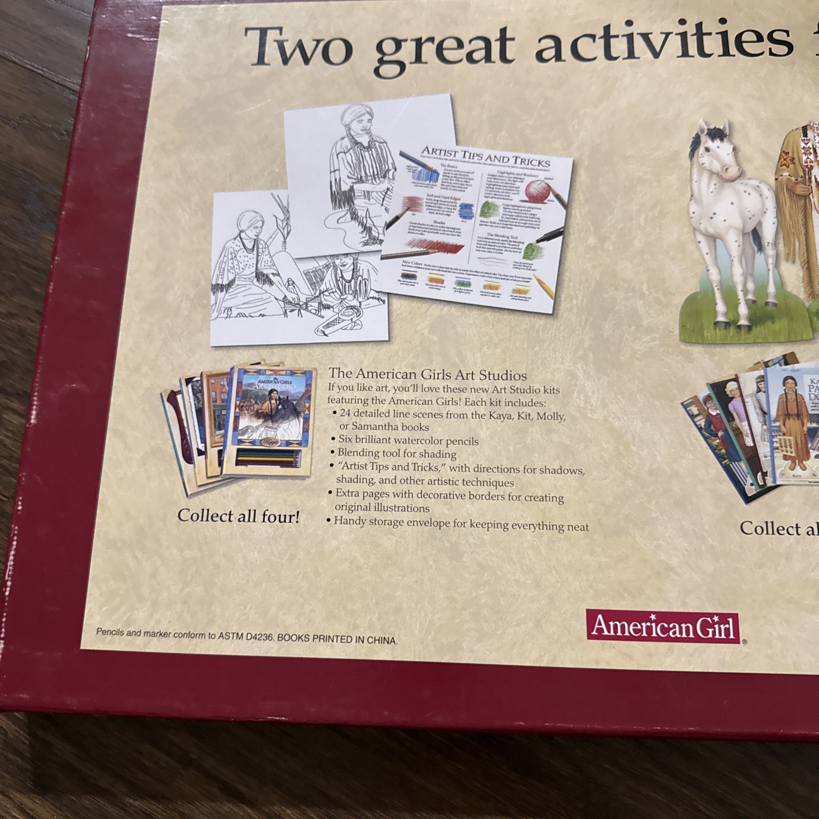 The American Girls Collection Samantha’s Paper Dolls & Art Studio Set NEW NIB