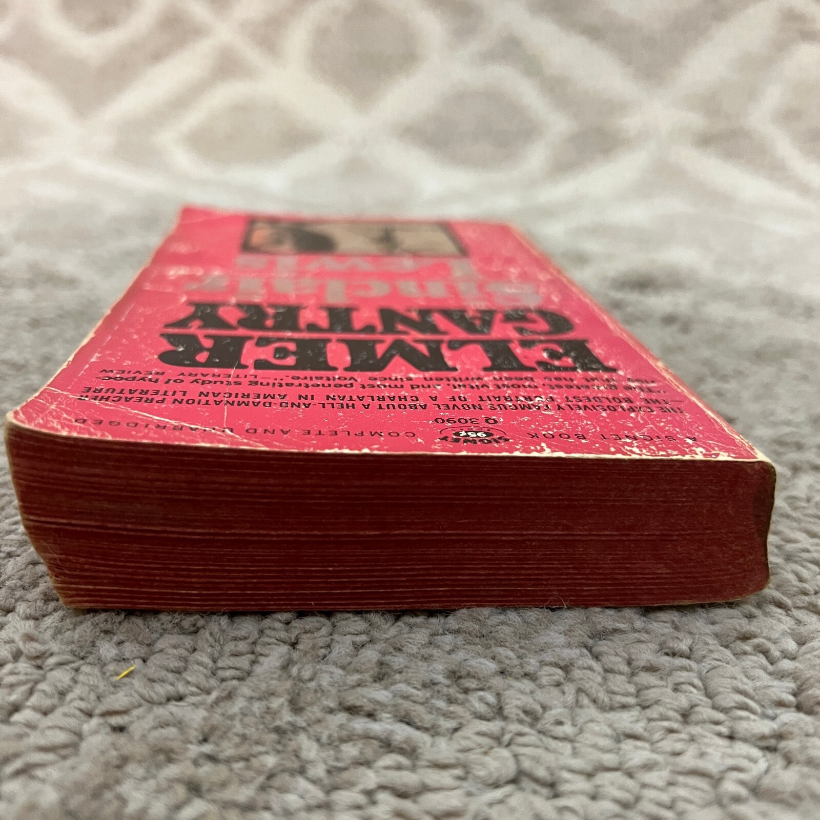 Elmer Gantry Historical Fiction Paperback Book by Sinclair Lewis Signet 1967