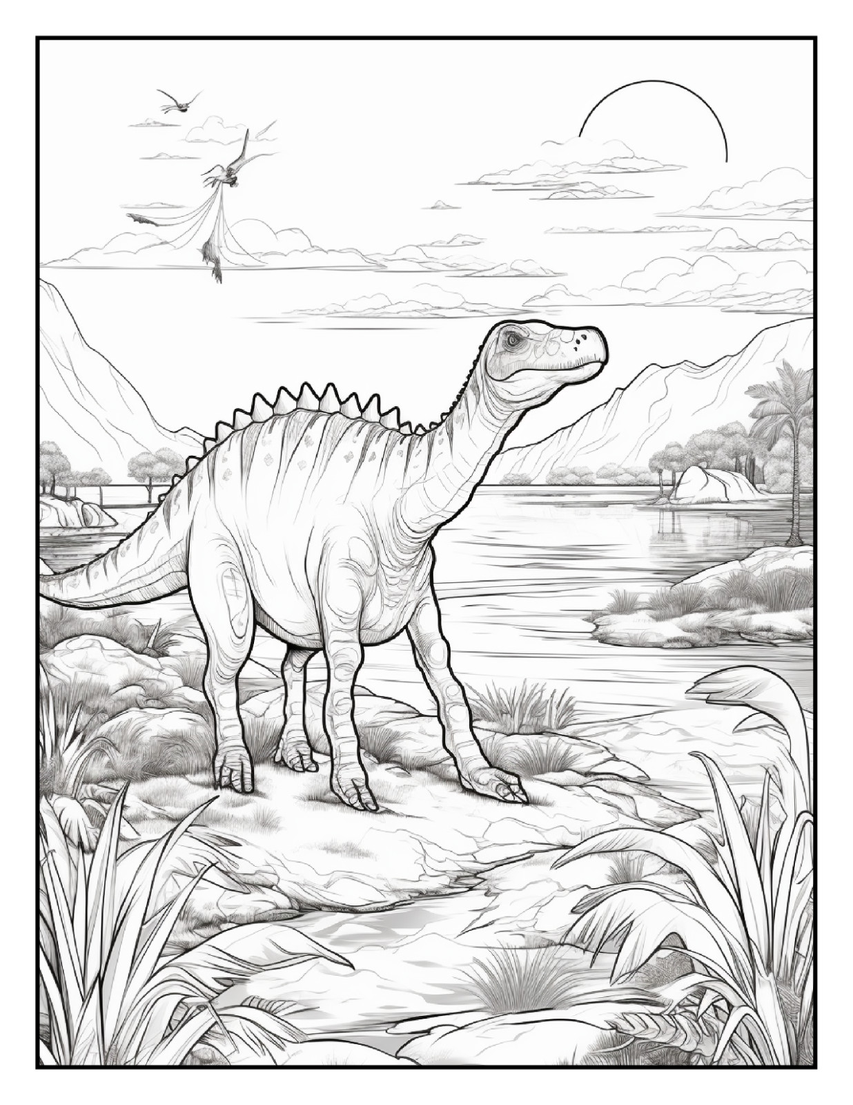 “Cute Dinosaur Coloring Book | Easy, Cute & Relaxing Designs | Perfect Gift Ide