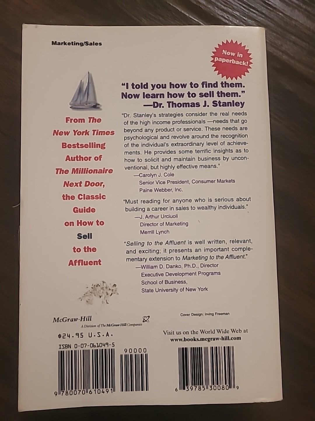 Selling To The Affluent, By Bestselling Author Dr. Thomas J Stanley