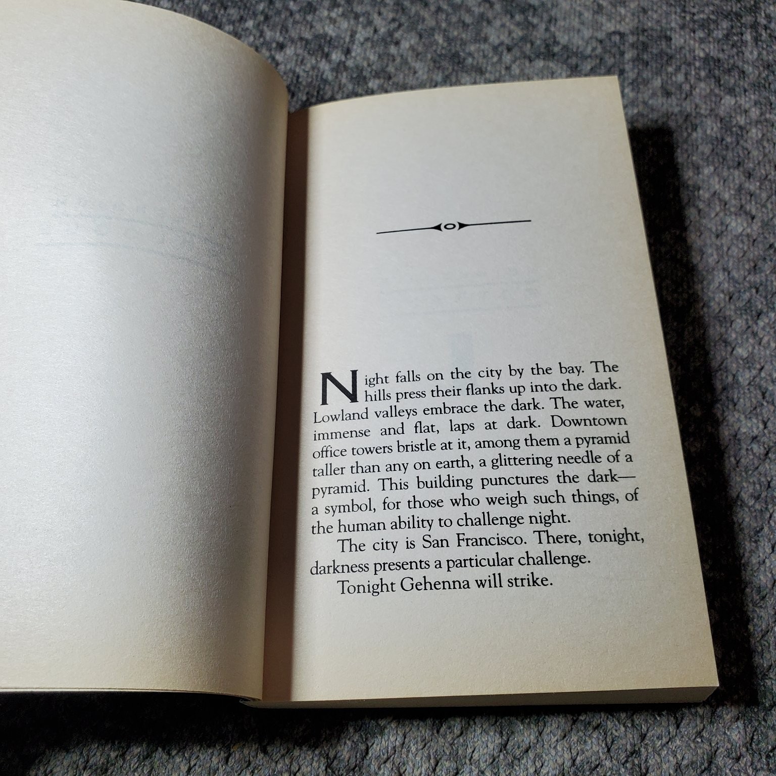 Millennium Gehenna Lewis Gannett 1997 First Printing Thriller HarperPrism