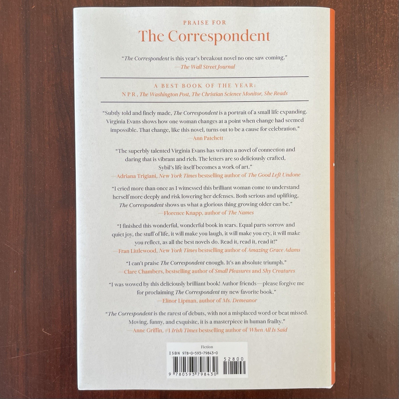 SIGNED Virginia Evans “The Correspondent” Hardcover 2025 Novel Book