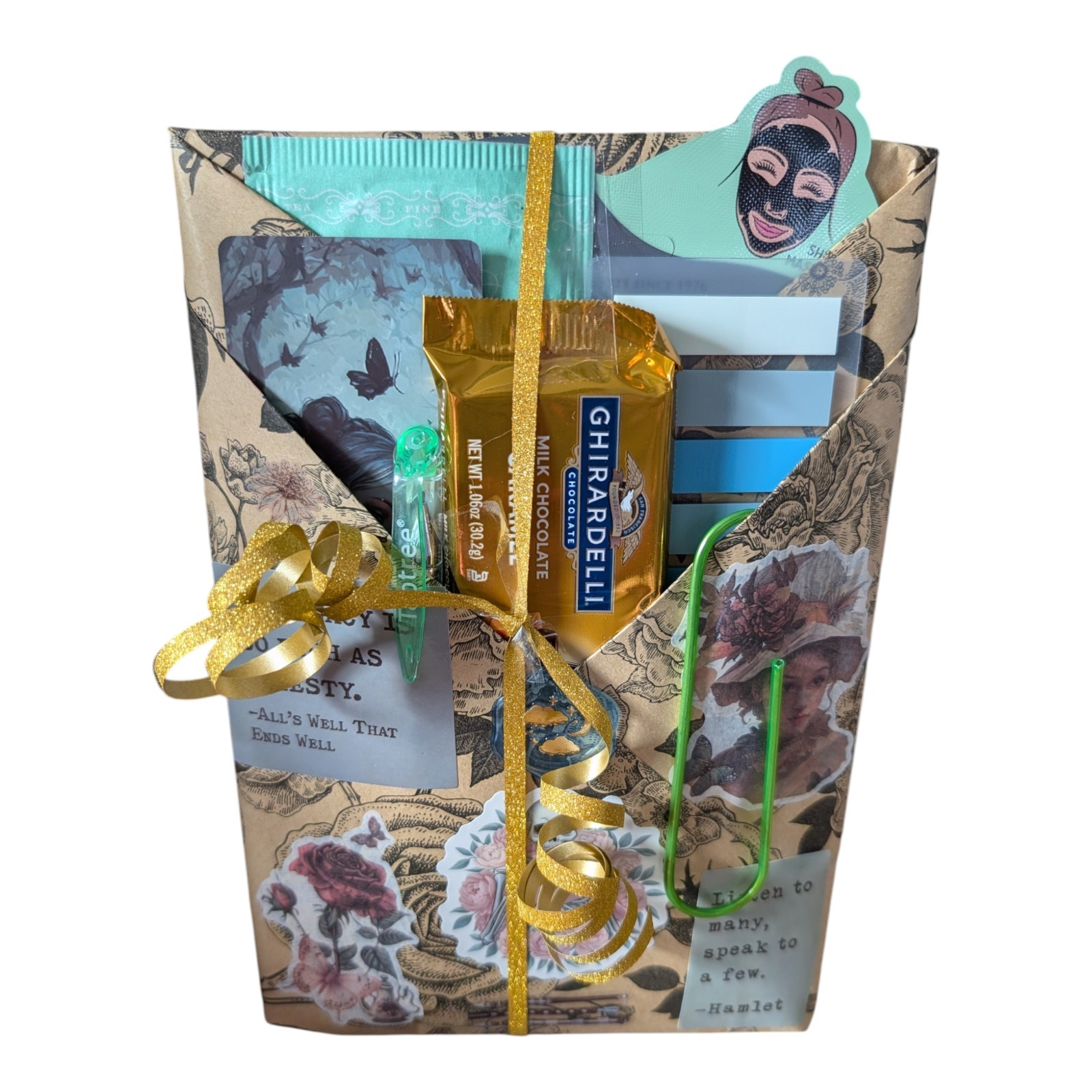 Enchanted Escape: Blind Date With A Book, Tea, Candy Bookmark More Booktok
