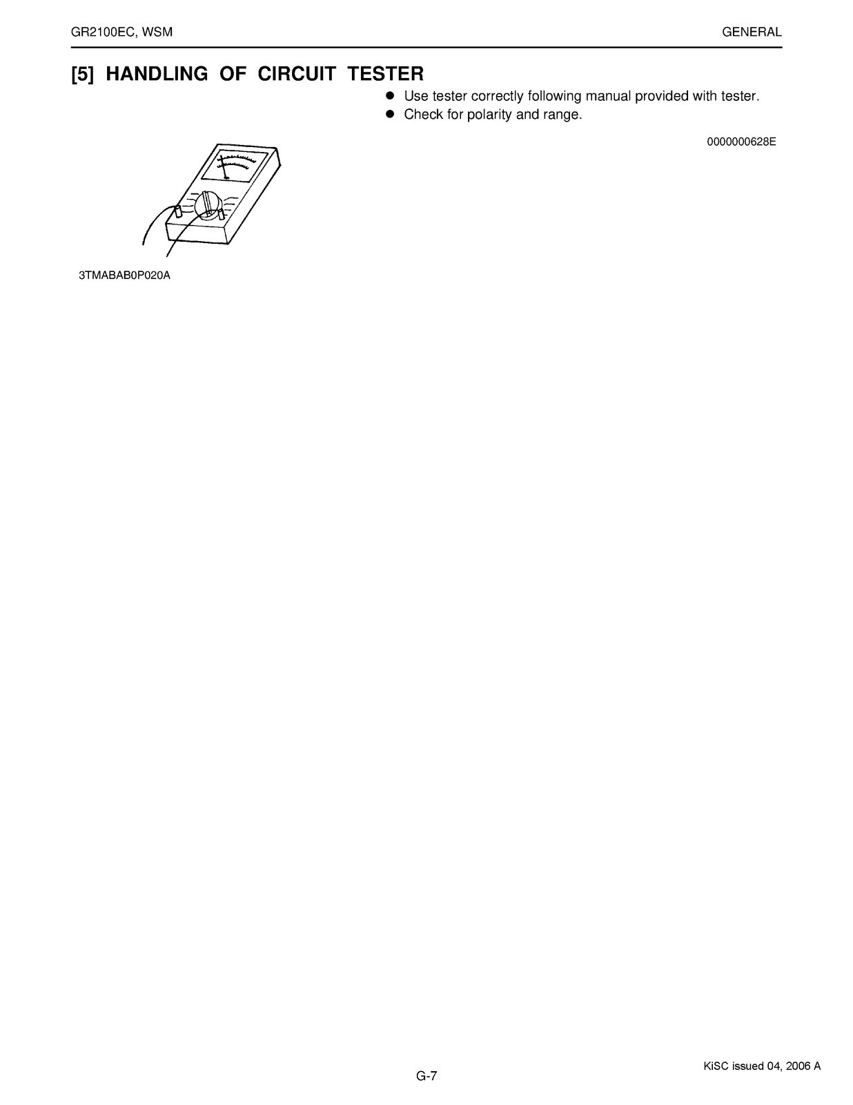 KUBOTA GR2100EC Riding Mower Workshop Manual 2005 – WIRE BIND – TOUGH COVERED
