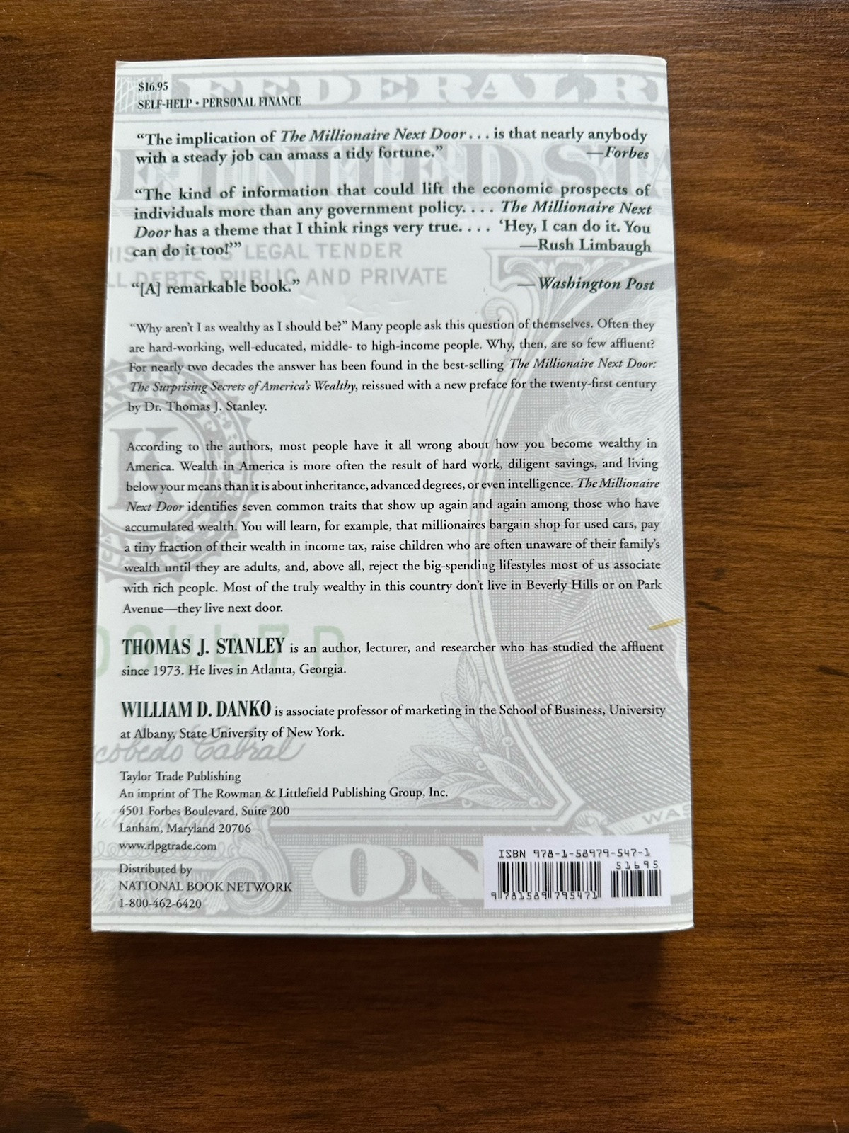 Millionaire Next Door by William D. Danko and Thomas J. Stanley (2016)