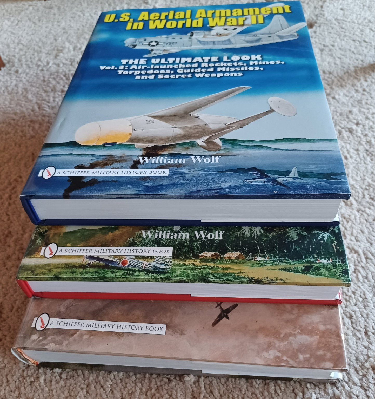 U.S. Aerial Armament in World War II ~ All 3 Volumes By William Wolf