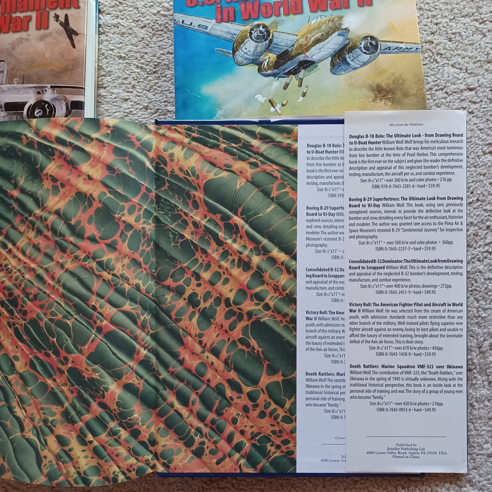 U.S. Aerial Armament in World War II ~ All 3 Volumes By William Wolf