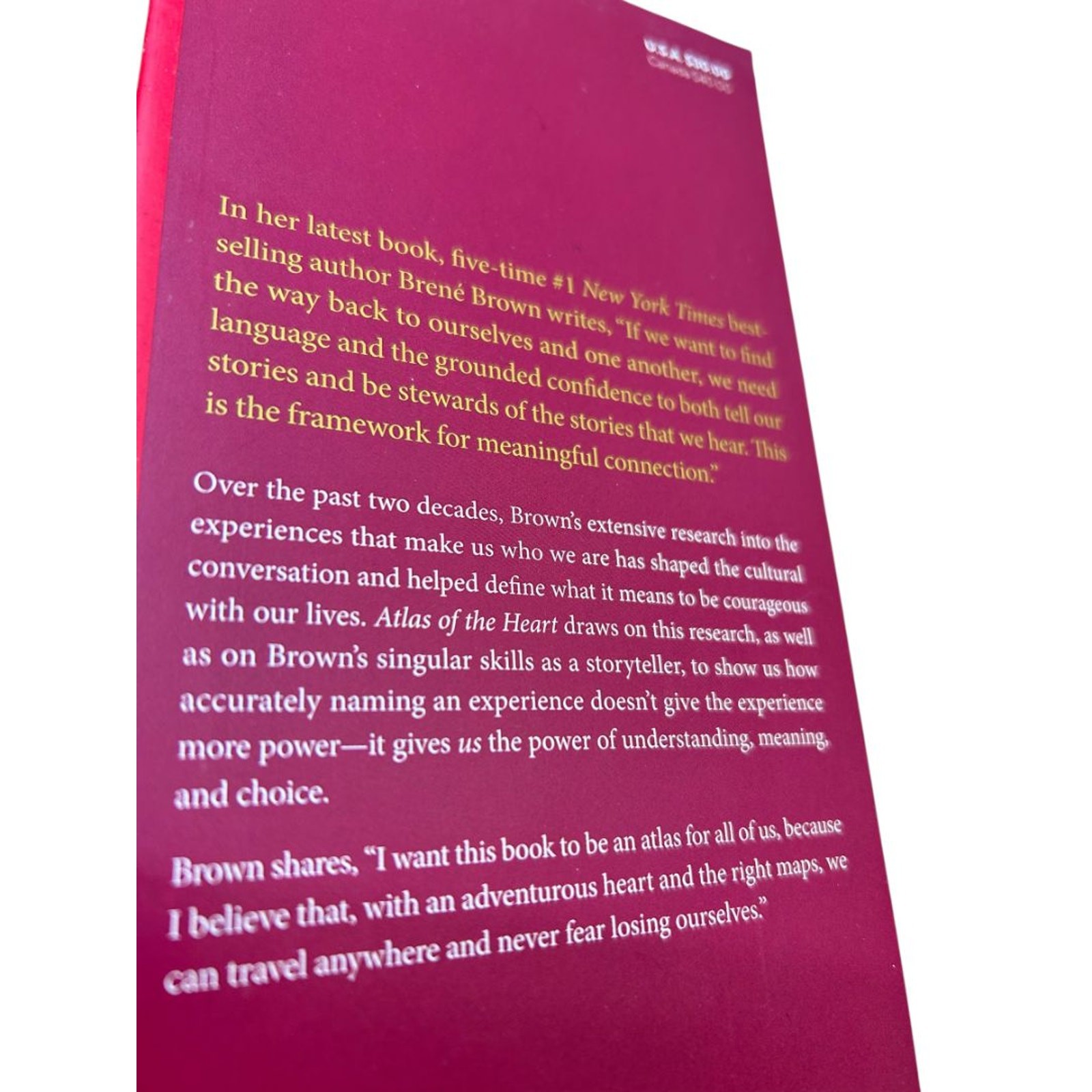 Brene Brown Atlas of the Heart Hardcover Book Mapping Meaningful Connection