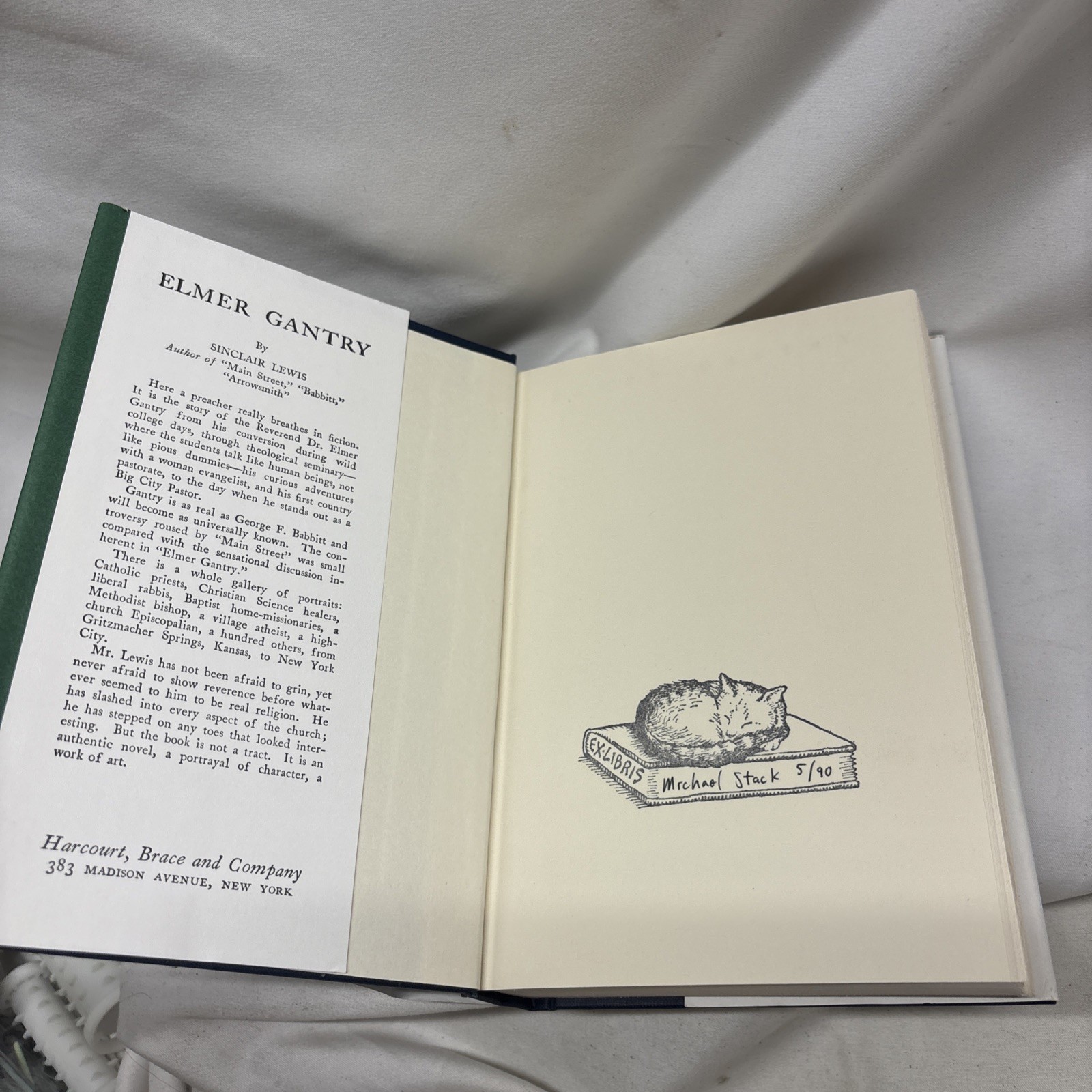 Vintage 1927 Elmer Gantry by Sinclair Lewis Hardcover 1st Edition W/ DJ Rare
