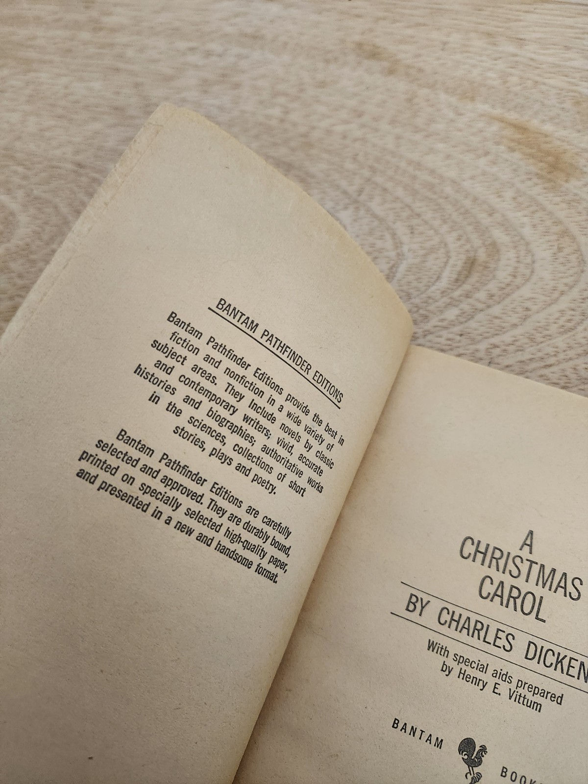 “A Christmas Carol” by Charles Dickens 1966 Bantam Pathfinder Edition Paperback