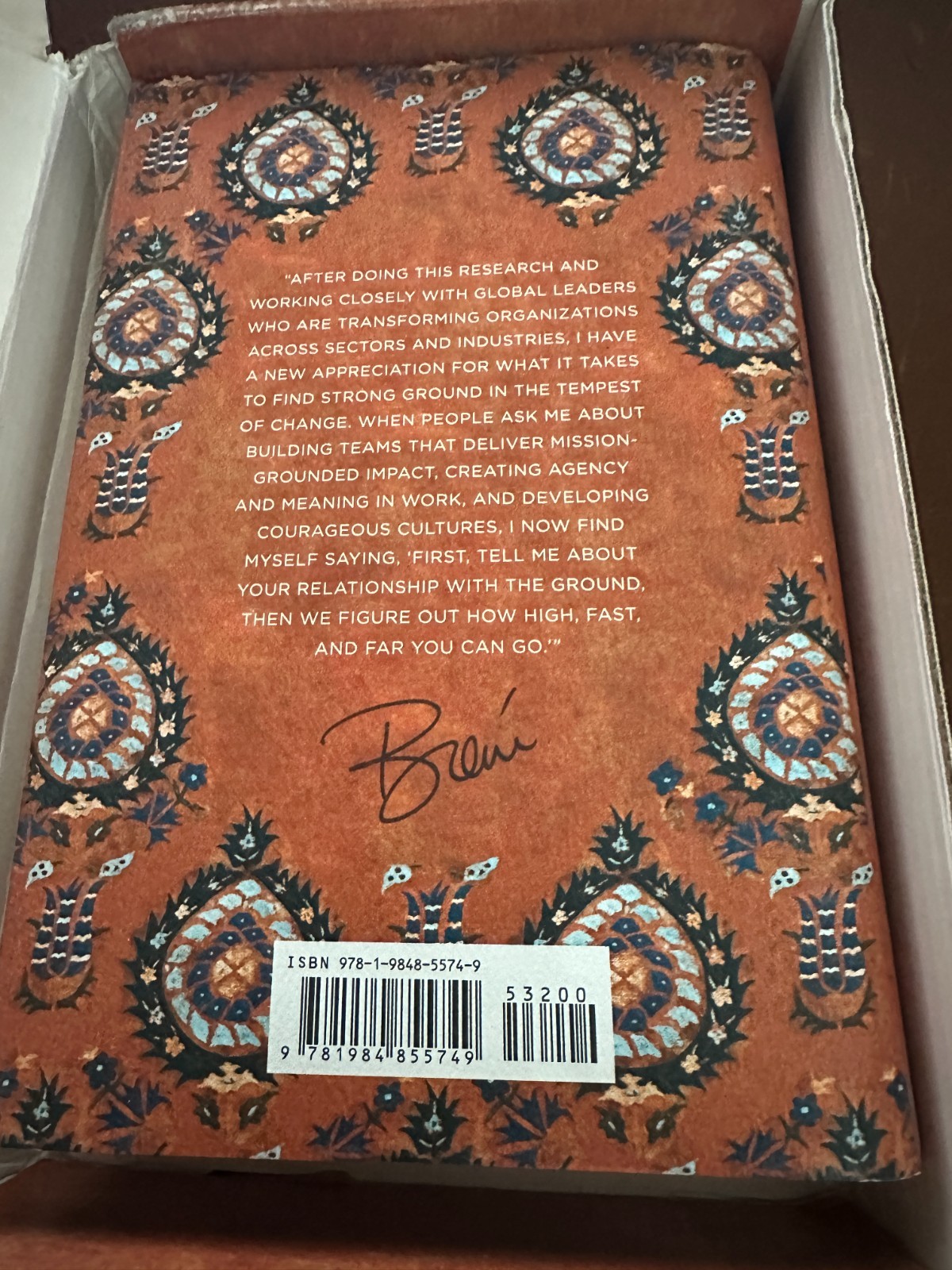 STRONG GROUND by Brene Brown SIGNED First Edition Hardcover